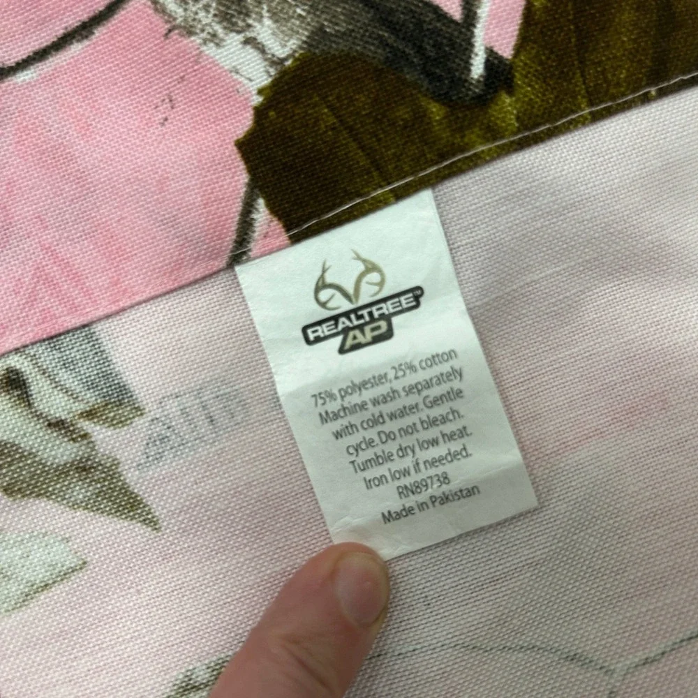 Pink Camo Valance Curtains Set of‎ 3 Hunting Cabin Lodge Decor Realtree